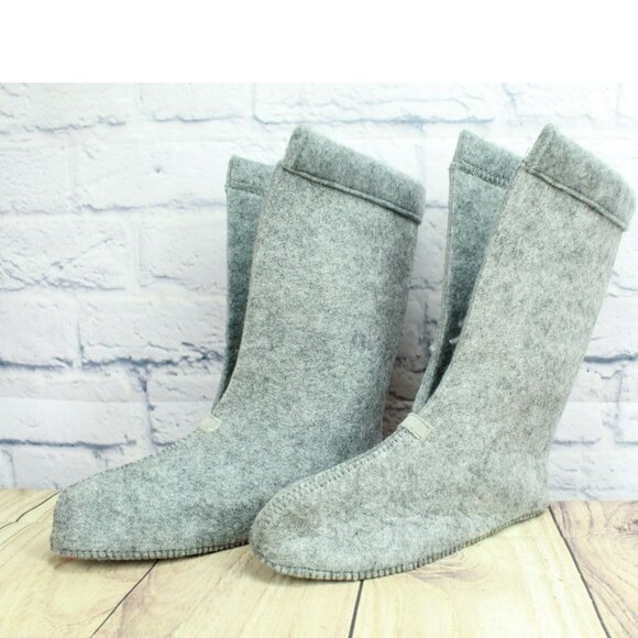 LL Bean Gray Wool Warm Replacement Boot Liner Inserts Size 4 - Picture 2 of 8